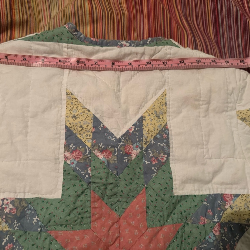 Vintage Handmade Cottage Core Quilt Jacket size small - Picture 9 of 11